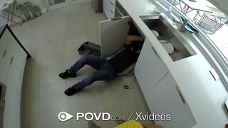 Big dick diapositivas en axustado morena buceta